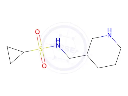 Chemical structure of n-(Piperidin-3-ylmethyl)cyclopropanesulfonamide