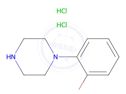 Chemical structure of 1-(2-Methoxyphenyl)piperazine Dihydrochloride