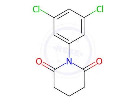 Chemical structure of N-(3,5-dichlorophenyl)glutarimide