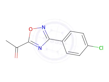 Chemical structure of 1-[3-(4-chlorophenyl)-1,2,4-oxadiazol-5-yl]ethan-1-one