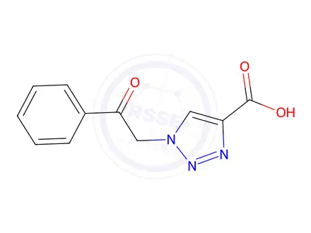 Chemical structure of 1-(2-oxo-2-phenylethyl)-1h-1,2,3-triazole-4-carboxylic acid