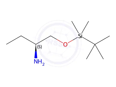 Chemical structure of (S)-1-(tert-Butyldimethylsilyloxy)-2-butanamine