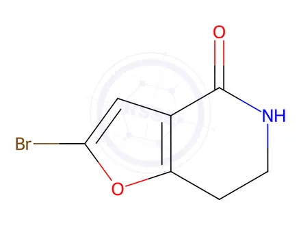 Chemical structure of 2-bromo-6,7-dihydro-5H-furo[3,2-c]pyridin-4-one