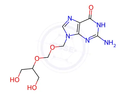 Chemical structure of Ganciclovir Impurity 4(Ganciclovir EP Impurity D)
