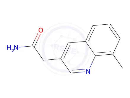 Chemical structure of 2-(8-Methylquinolin-3-yl)acetamide