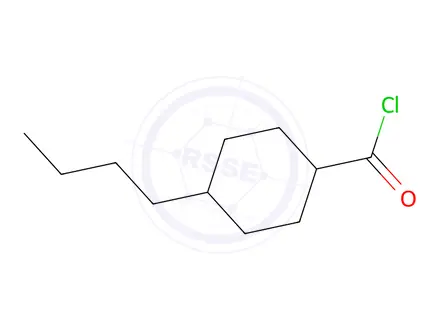 Chemical structure of 4-Butylcyclohexane-1-carbonyl Chloride