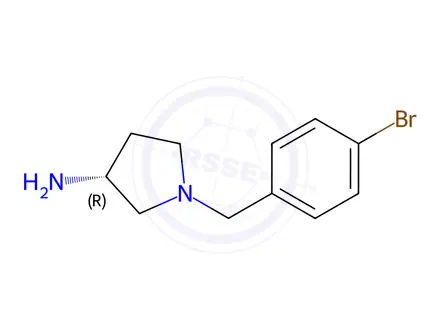 Chemical structure of (R)-1-(4-Bromobenzyl)pyrrolidin-3-aminedihydrochloride