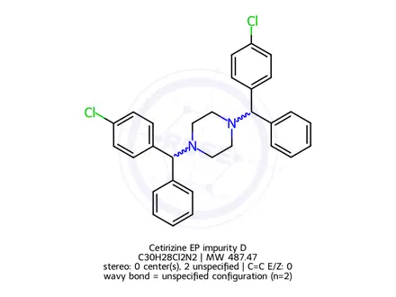 Chemical structure of Cetirizine EP Impurity D