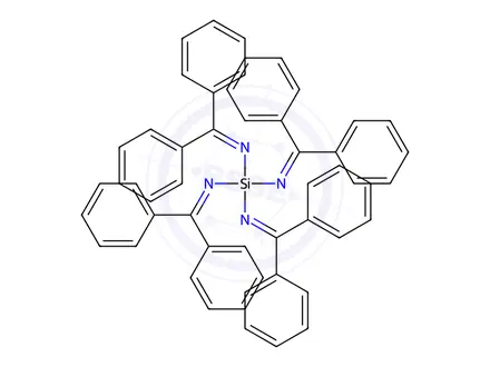 Chemical structure of N,N',N'',N'''-Tetrakis(diphenylmethylene)silanetetraamine