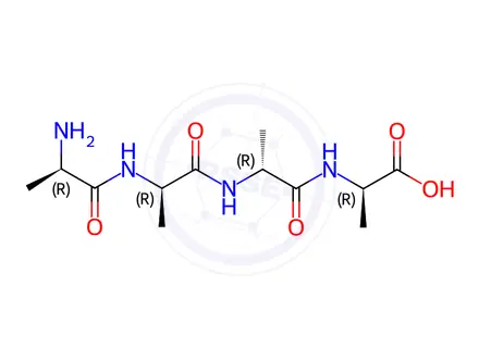 Chemical structure of D-Alanyl-D-alanyl-D-alanyl-D-alanine