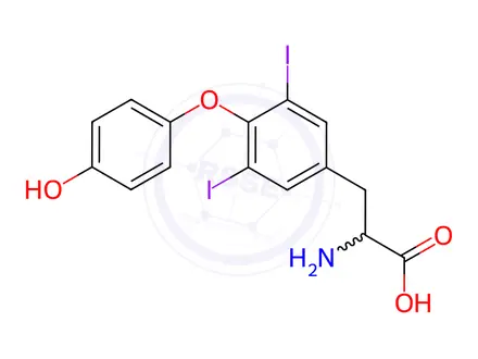 Chemical structure of 3,5-Diiodi-L-thyronine