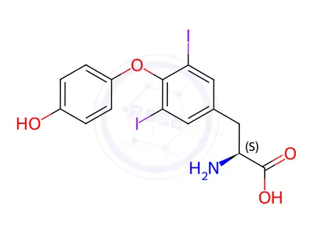 Chemical structure of Levothyroxine EP Impurity E