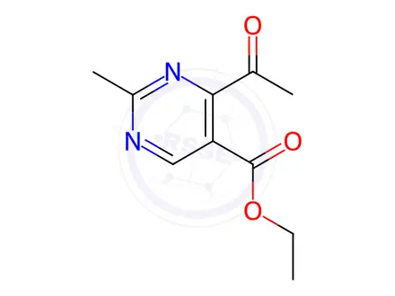Chemical structure of Ethyl 4-acetyl-2-methylpyrimidine-5-carboxylate