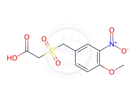 Chemical structure of 2-((4-Methoxy-3-nitrobenzyl)sulfonyl)acetic acid
