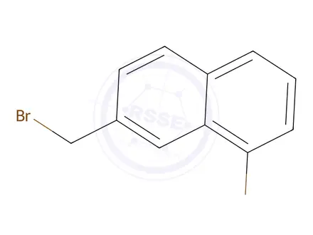 Chemical structure of 1-Bromo-7-(bromomethyl)naphthalene