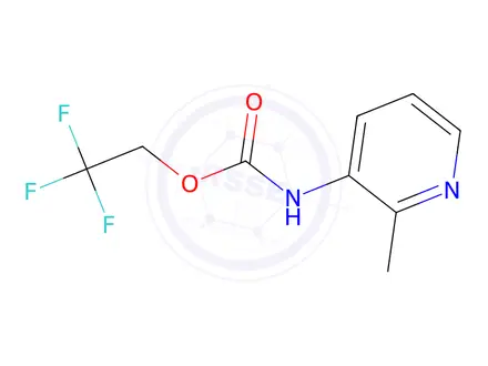 Chemical structure of 2,2,2-Trifluoroethyl N-(2-methylpyridin-3-yl)carbamate
