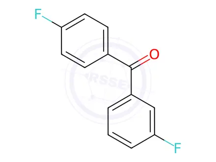 Chemical structure of (3-Fluorophenyl)(4-fluorophenyl)methanone