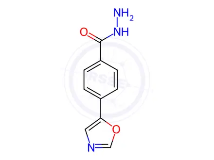 Chemical structure of 4-(5-Oxazolyl)benzohydrazide