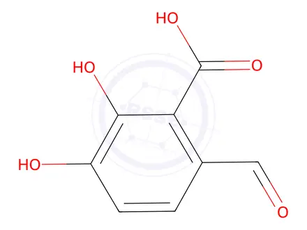 Chemical structure of 6-Formyl-2,3-dihydroxybenzoic acid