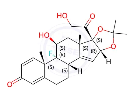 Chemical structure of Triamcinolone Acetonide EP Impurity B