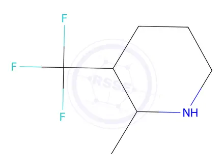 Chemical structure of 2-Methyl-3-(trifluoromethyl)piperidine