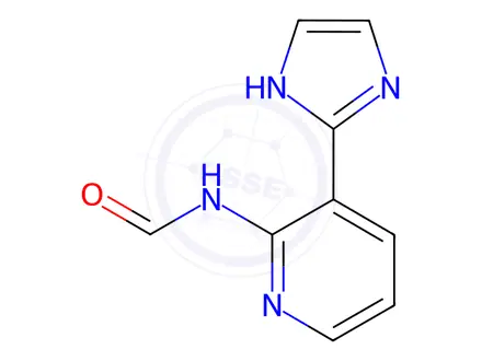 Chemical structure of N-(3-(1H-Imidazol-2-yl)pyridin-2-yl)formamide