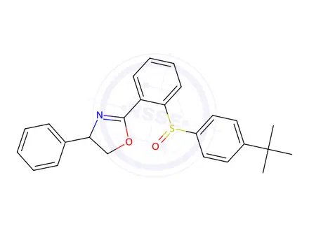 Chemical structure of 2-[2-[[4-(1,1-Dimethylethyl)phenyl]sulfinyl]phenyl]-4,5-dihydro-4-phenyloxazole