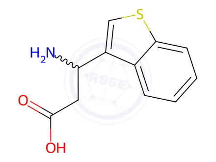 Chemical structure of 3-AMINO-3-BENZO[B]THIOPHEN-3-YL-PROPIONIC ACID