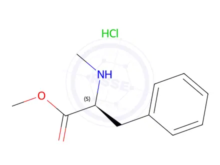 Chemical structure of N-Me-Phe-OMe · HCl