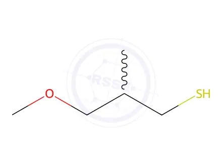Chemical structure of 3-methoxy-2-methylpropane-1-thiol