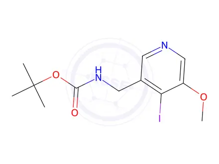 Chemical structure of tert-Butyl (4-Iodo-5-methoxypyridin-3-yl)-methylcarbamate