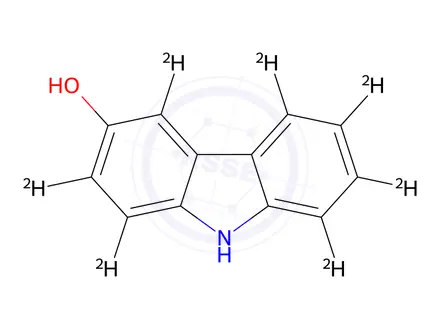 Chemical structure of 9H-Carbazol-3-ol-d7