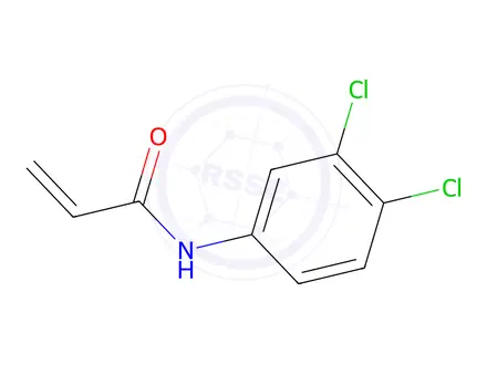 Chemical structure of N-(3,4-dichlorophenyl)acrylamide