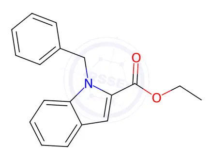 Chemical structure of Ethyl 1-benzyl-1H-indole-2-carboxylate