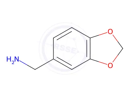 Chemical structure of Piperonylamine