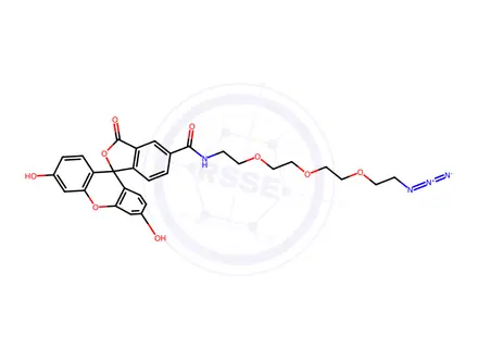 Chemical structure of 5-FAM-TEG Azide