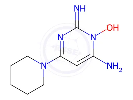 Chemical structure of Minoxidil