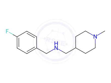 Chemical structure of N-(4-fluorobenzyl)-1-(1-methylpiperidin-4-yl)methanamine