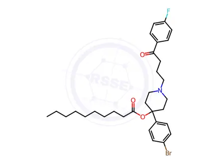 Chemical structure of Bromoperidol decanoate Hydrochloride