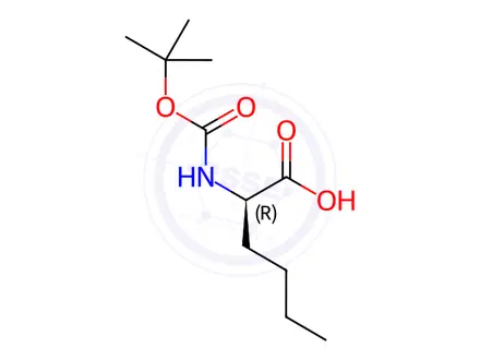 Chemical structure of Boc-D-Norleucine