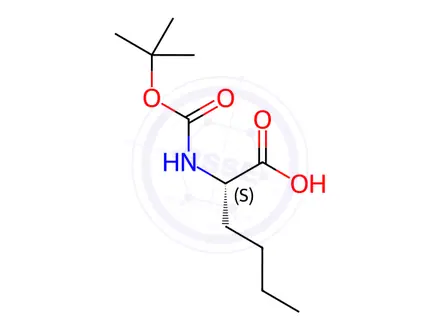 Chemical structure of Boc-NLe-OH