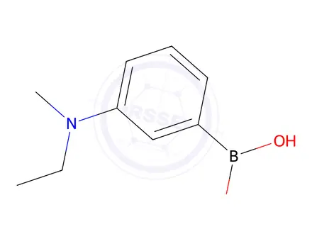 Chemical structure of (3-(Ethyl(methyl)amino)phenyl)boronic acid