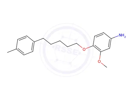 Chemical structure of 3-Methoxy-4-((5-(p-tolyl)pentyl)oxy)aniline