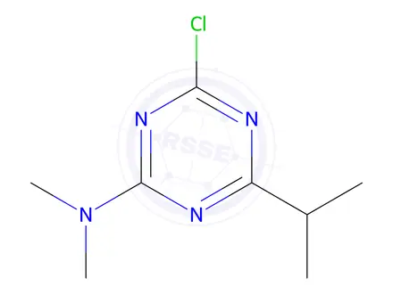 Chemical structure of 4-Chloro-N,N-dimethyl-6-propan-2-yl-1,3,5-triazin-2-amine