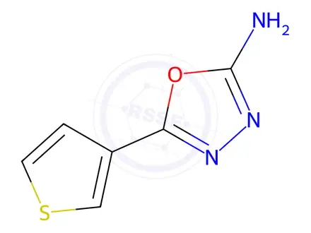 Chemical structure of 5-(3-Thienyl)-1,3,4-oxadiazol-2-amine