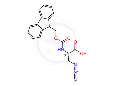 Chemical structure of Fmoc-D-Dap(N3)-OH