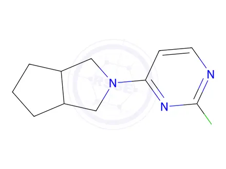 Chemical structure of 2-chloro-4-{octahydrocyclopenta[c]pyrrol-2-yl}pyrimidine