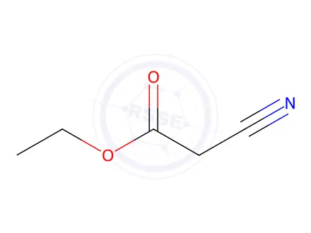 Chemical structure of Ethyl cyanoacetate