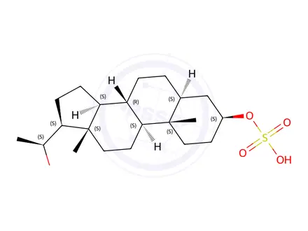 Chemical structure of 5alpha-pregnan-3beta 20alpha-diol sulfate