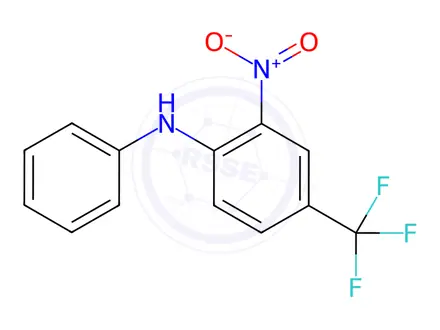 Chemical structure of 2-Nitro-N-phenyl-4-(trifluoromethyl)aniline